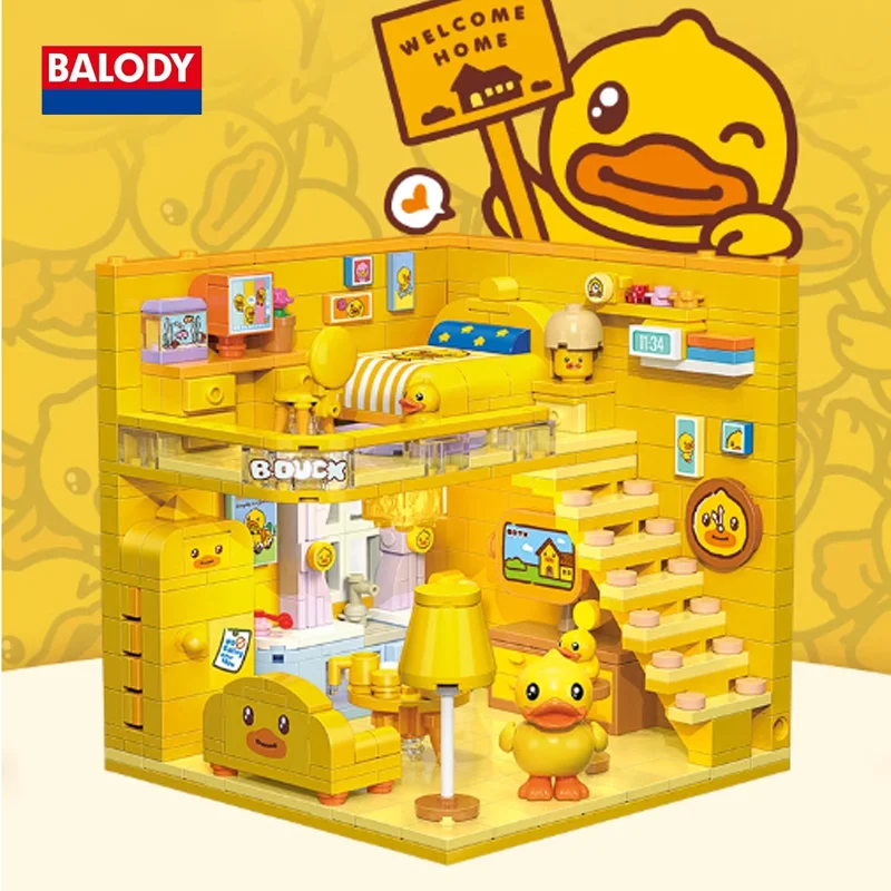 Balodie Originalität neue 3D Cartoon Puzzle Block Kohl Hund Wohnung Serie Mikro welt Spielzeug Mädchen Herz Kindertag Geschenk