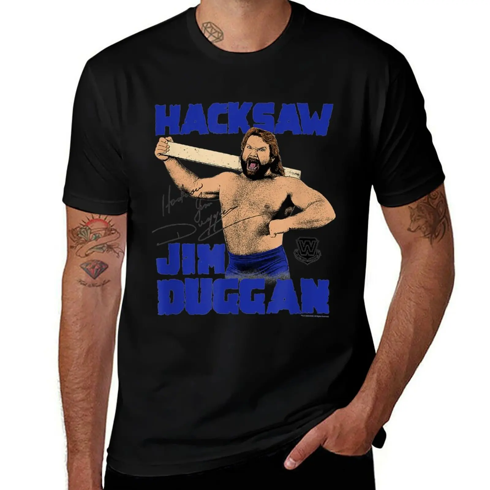 Cool Wrestling Hacksaw T-Shirt plus sizes blanks designer t shirt men