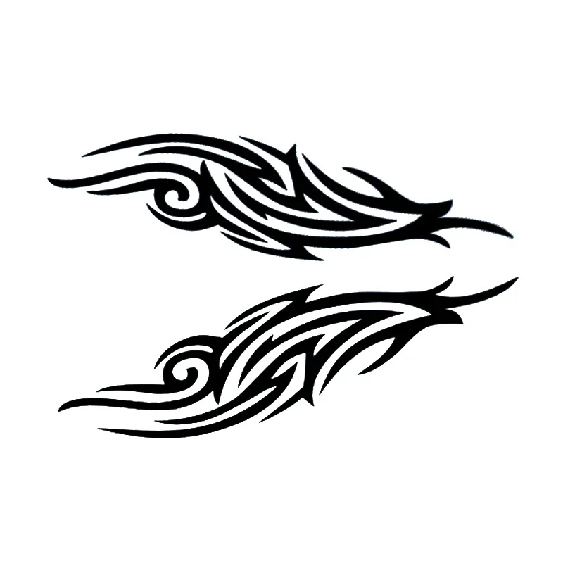 

A pair of large tribal stripe shaped engine hood, door decoration, car accessories, scratch resistant, cool vinyl stickers