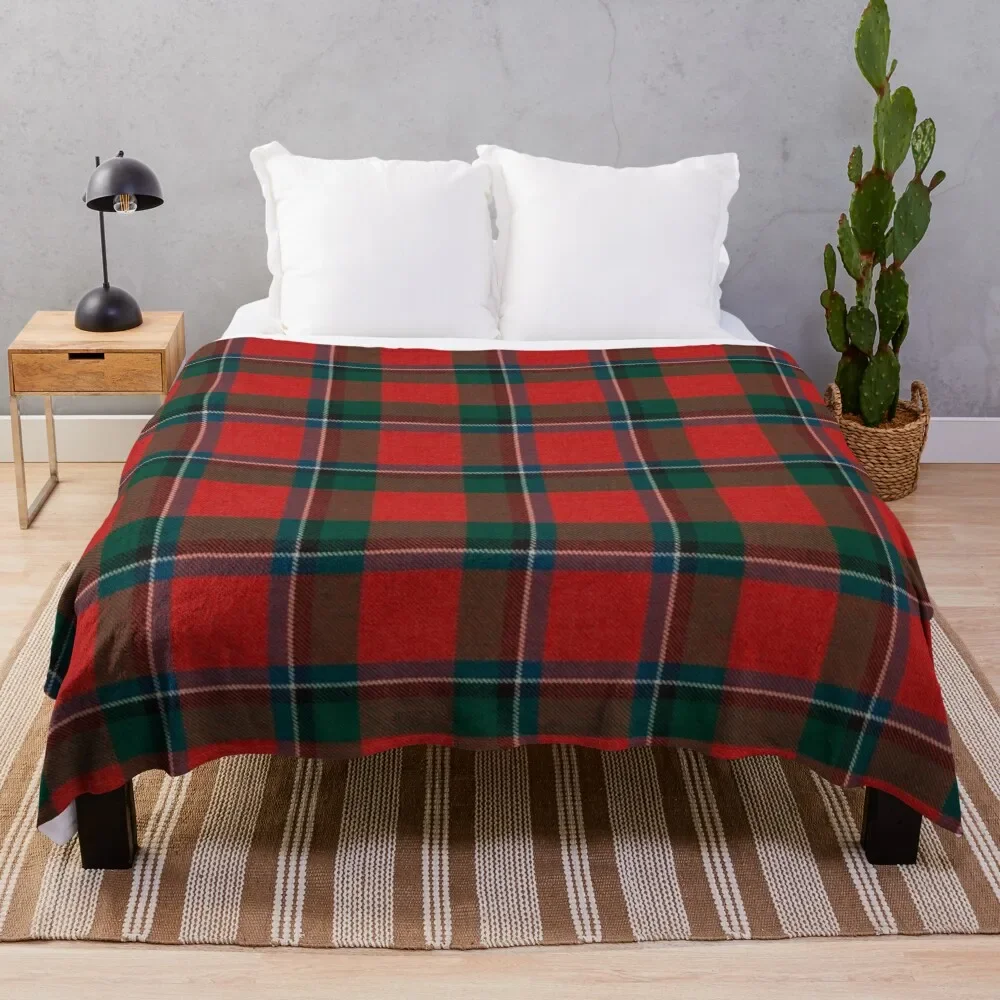 Sinclair Scottish Tartan Throw Blanket Luxury Brand For Decorative Sofa Multi-Purpose Blankets