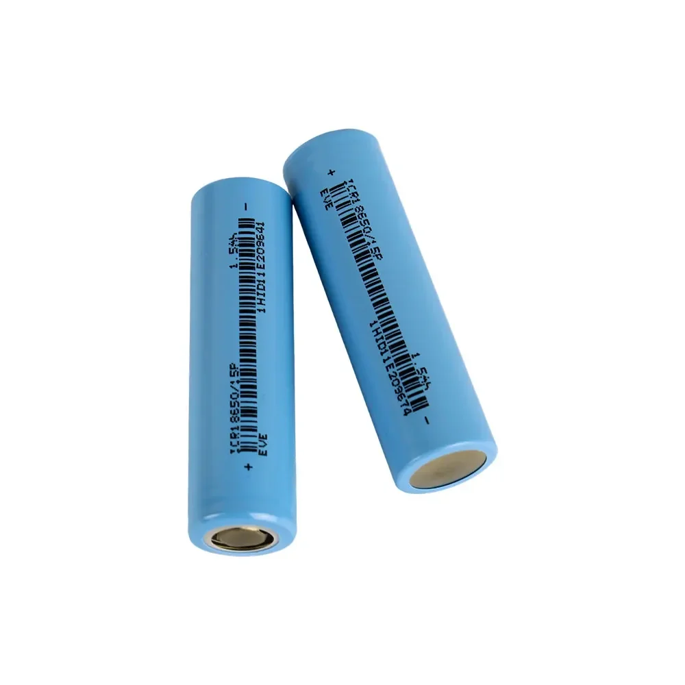 EVE 15P 3.7V 1500mah 3.7V Lithium ion Battery Grade A 18650 Battery 3.7V Rechargeable Flat Top 18650 NMC Li-ion For Portable Fan