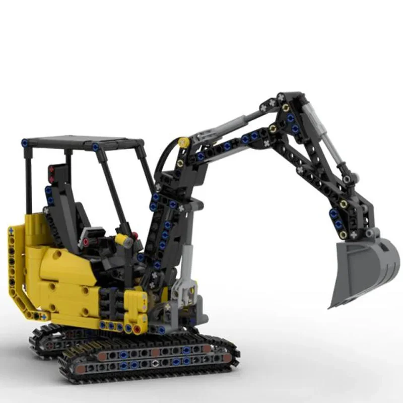 Nueva excavadora de MOC-135577, 571 Uds., bloques de construcción autoblocantes, modelo de construcción, rompecabezas, juguete para regalo de cumpleaños y Navidad, adornos