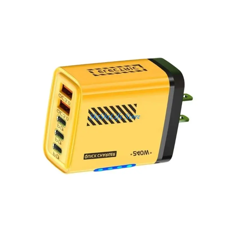 E65E Speed 240W 5 Port Charges Universal Protocols Small Electric Adjustment Overloading Defense Charging Block