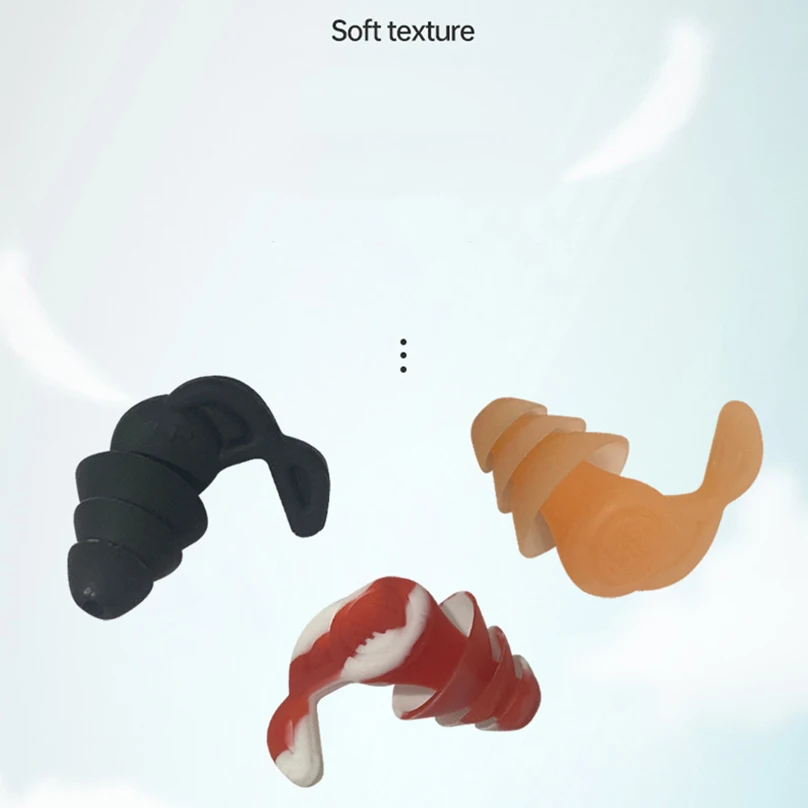 수면 테이프용 1 쌍 귀마개, 이어플러그 이어폰 소음 감소 실리콘 소프트 귀마개