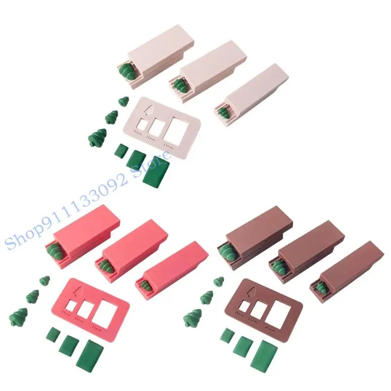 

H9ED 3 размера полимерная глина для изготовления бисера форма для рождественской елки инструмент для изготовления ювелирных