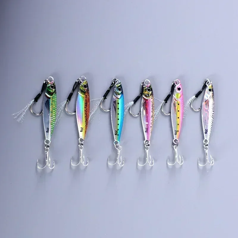 Sea fishing Slow Jig Metal Jigging Spoon Laser Artificial Bait Boat Fishing Jig 3D Print Lures Super Hard Fish Fishing Lures