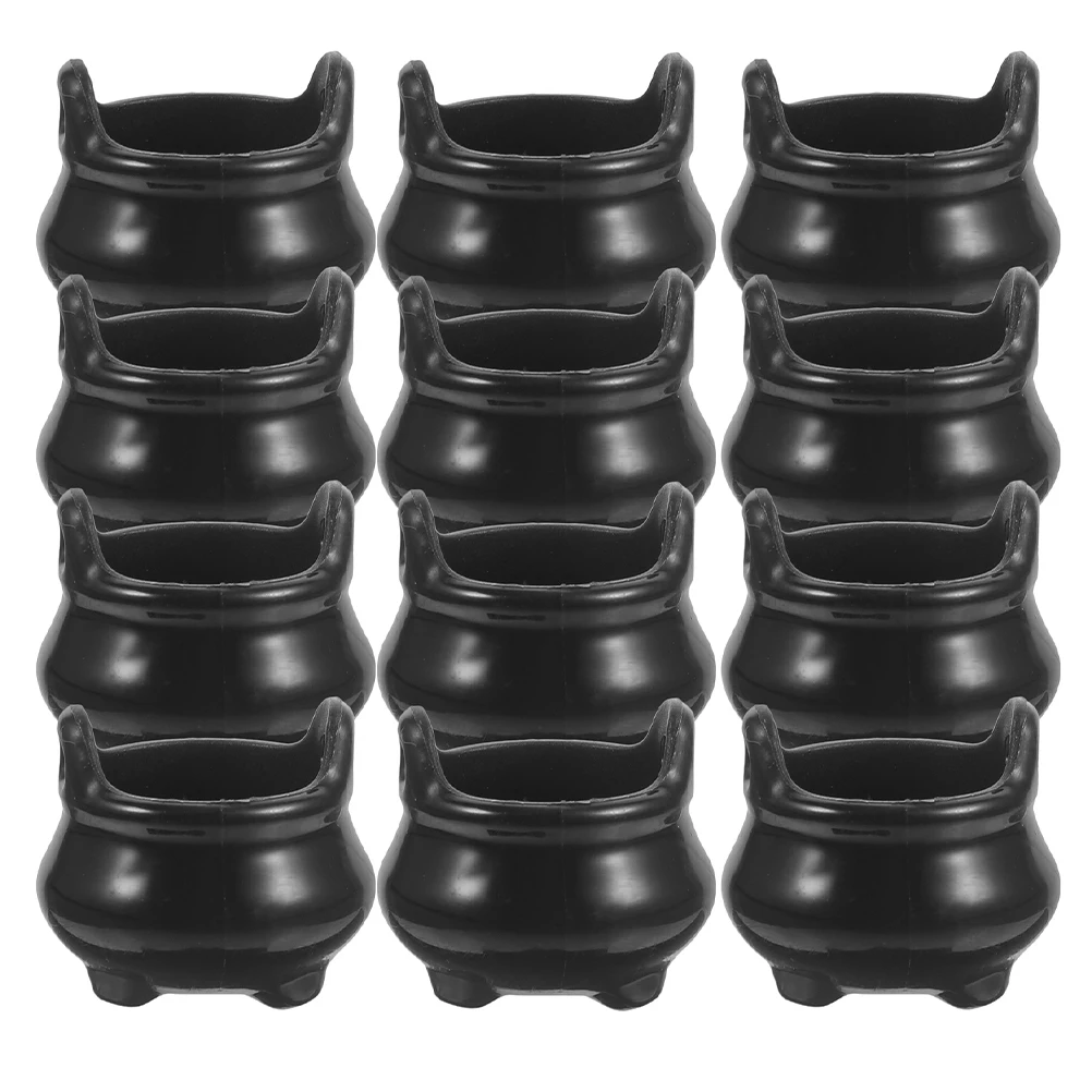 48-teiliges Miniatur-Halloween-Deko-Kessel-Set für Mikrolandschaften, Puppenhäuser, Gruselthemen-Ausstellungen, Partygeschenke und Heimdekoration