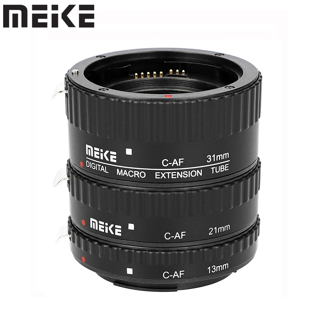 Meike AF Auto Focus Macro Extension Tube Adapter Ring for Canon EF Mount 760D 700D 90D 80D 70D 5D 6D 7D 1300D Rebel T6 T7 T5 T8i