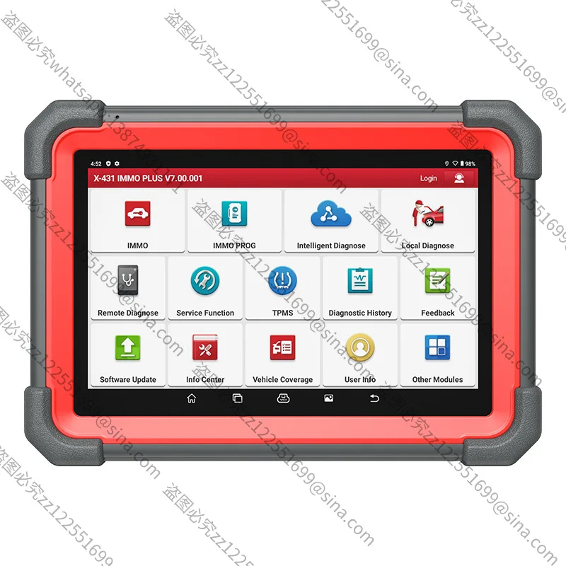 

Подходит для X431 IMMO PLUS Автомобильный детектор Противоугонный подходящий инструмент Онлайн-обновление Глобальная версия