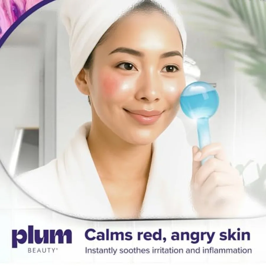 Kulki lodowe do twarzy, chłodzące narzędzia do masażu, odświeżający rytuał pielęgnacji skóry, poprawiają pielęgnację siebie, zmniejszają opuchliznę, zestaw 2 szt.