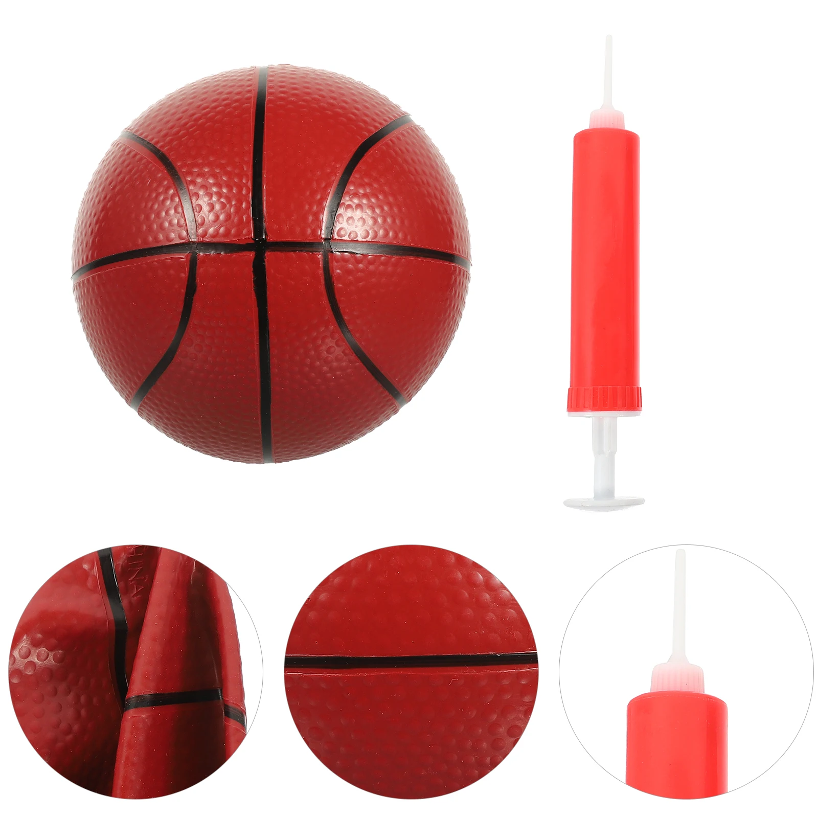 

1 set Mini Pool Toys Inflation Pump Beach Swimming Kids Party Outdoor Beach Pool Basketball Standard Size Safe Rubber