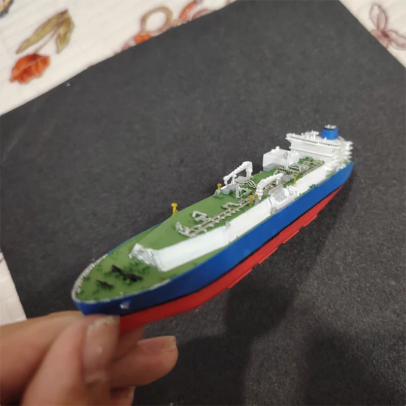 Modelo de montaje de barco de Gas Natural de 1/700 LNG, 42,7 cm, resina, impresión 3D, barcos de moldeo, modelo estático, barco de juguete, adorno de regalo para niño
