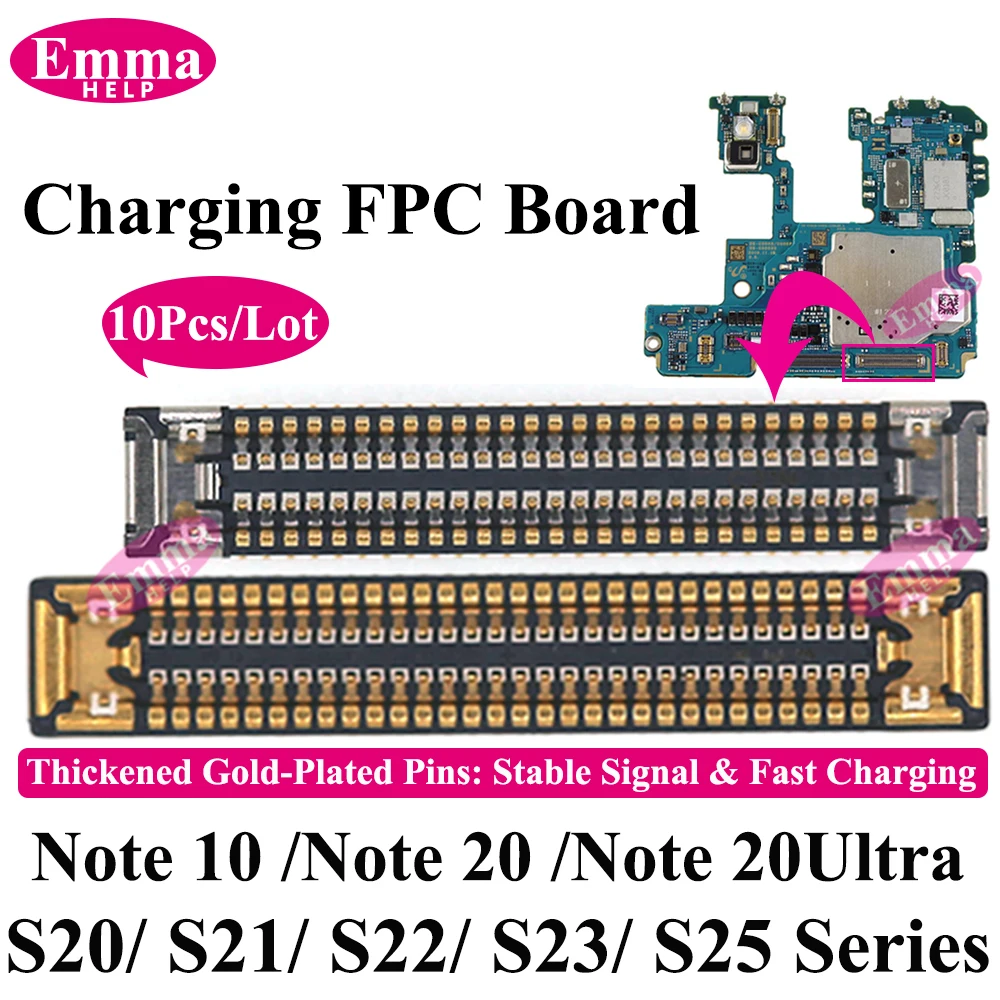 10pcs USB Charging FPC on Board Flex Cable For Samsung S22 S