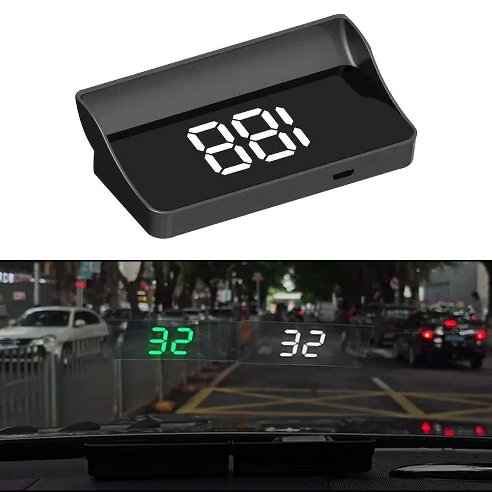 1pcs Universal HUD GPS Head Up Display Speedometer Odometer Car Digital Speed Direct Replacement Car Accessories