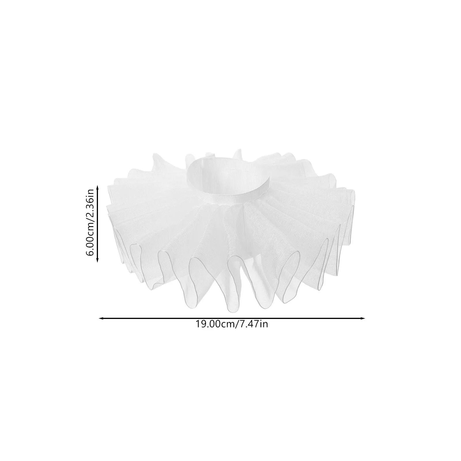 1 زوج كشكش المعصم الأصفاد للنساء في سن المراهقة فساتين راقية اكسسوارات زي كم مكشكش الكفة سوار لوليتا ارتداء اليد #6