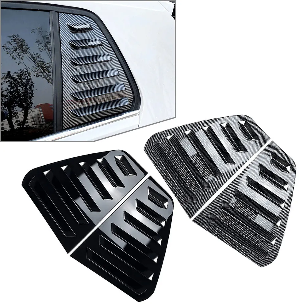 

2 PCS Car Rear Window Side Vent Shutter Louver Cover Trim For VW Golf 7 7.5 MK7 MK7.5 GTI GTD R 2014 2015 2016 2017 2018 2019