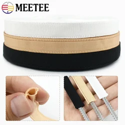 10/20/30M Meetee 10mm Tubular Ribbon Underwear Bra Strap Fishbone Protective Webbing Dress Corset Tape DIY Sewing Accessories