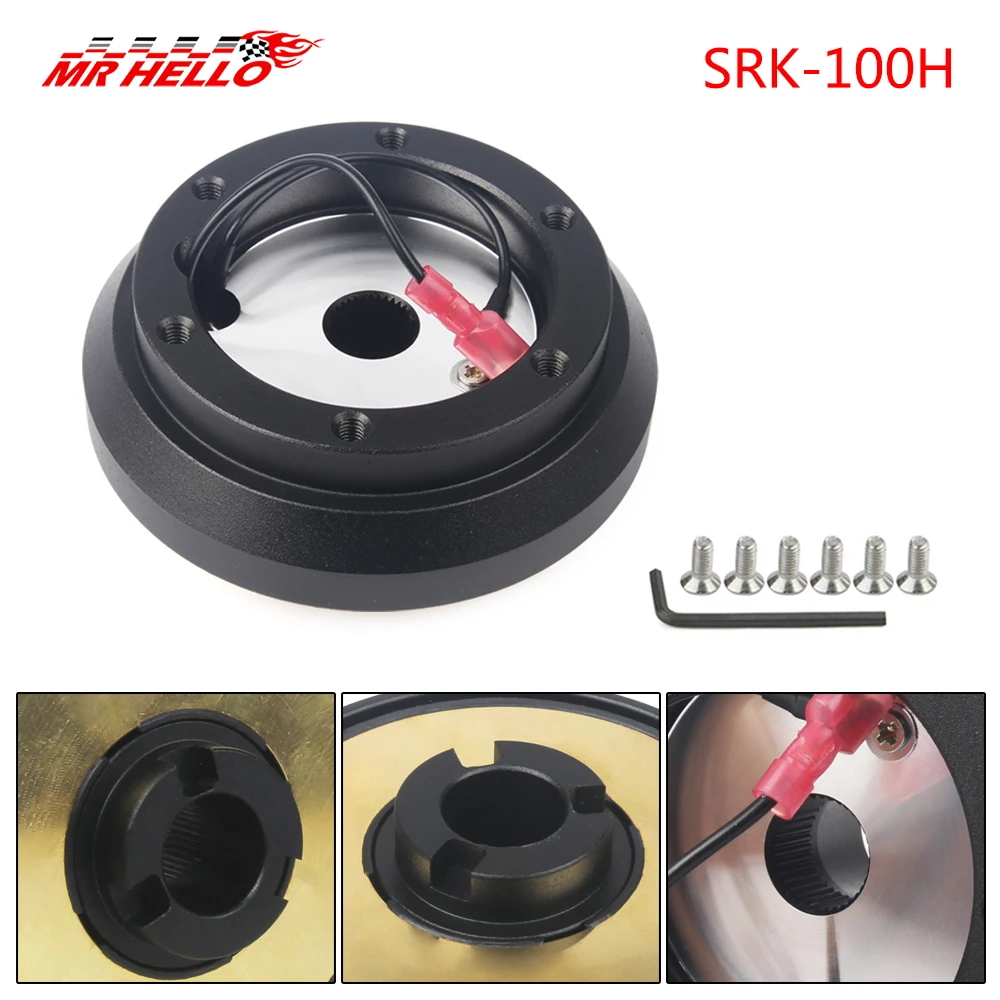 SRK-100H Steering Wheel Boss Kit Short Hub Adapter Kit For Mitsubishi Eclipse/Galant/Lancer/Mirage/Montero Subaru Dodge