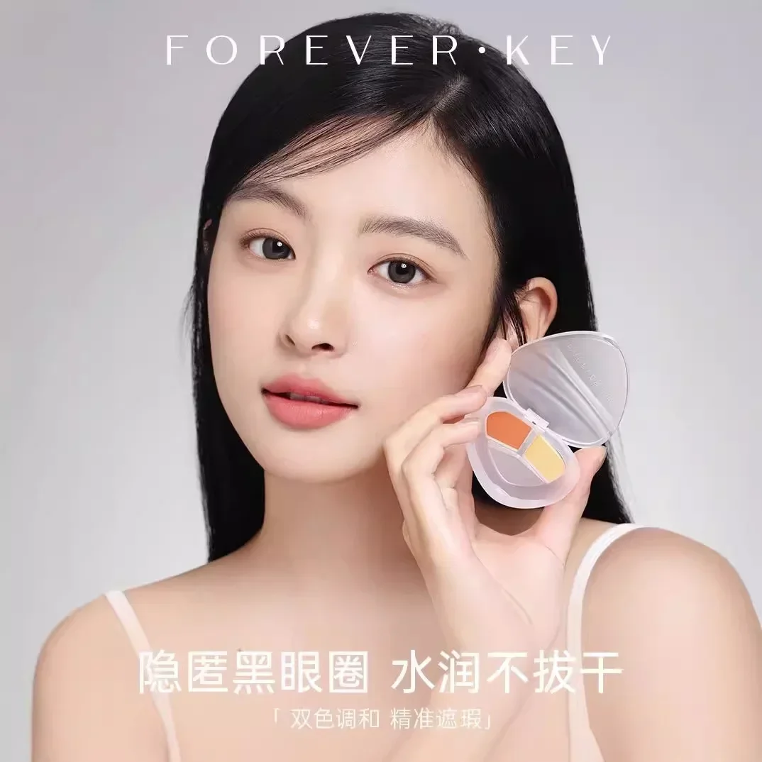 Foreverkey panda eye 3 colori concealer palette concealer brightens and cover spots face contour concealer palette