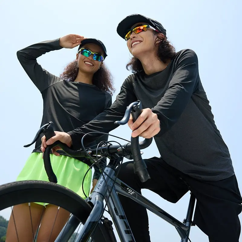 

Мужской спортивный комплект с длинными рукавами: быстросохнущая, дышащая одежда для активного отдыха, велоспорта и баскетбола, облегающий повседневный комплект