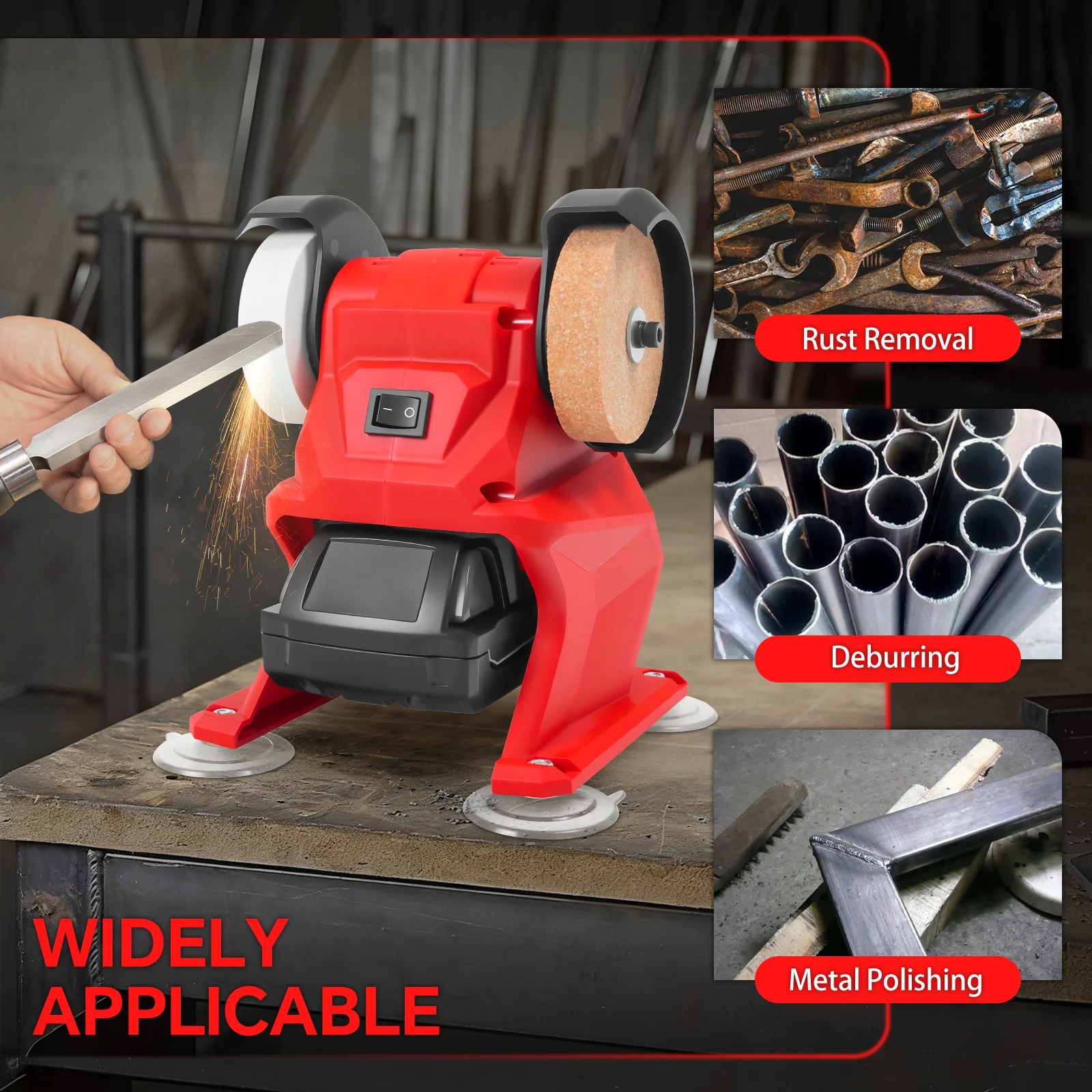 コードレスベンチグラインダー-6000rpm-250-ワット電動ダブルグラインダーストーンナイフ研磨研削バリ取りミルウォーキー-18v-バッテリー用