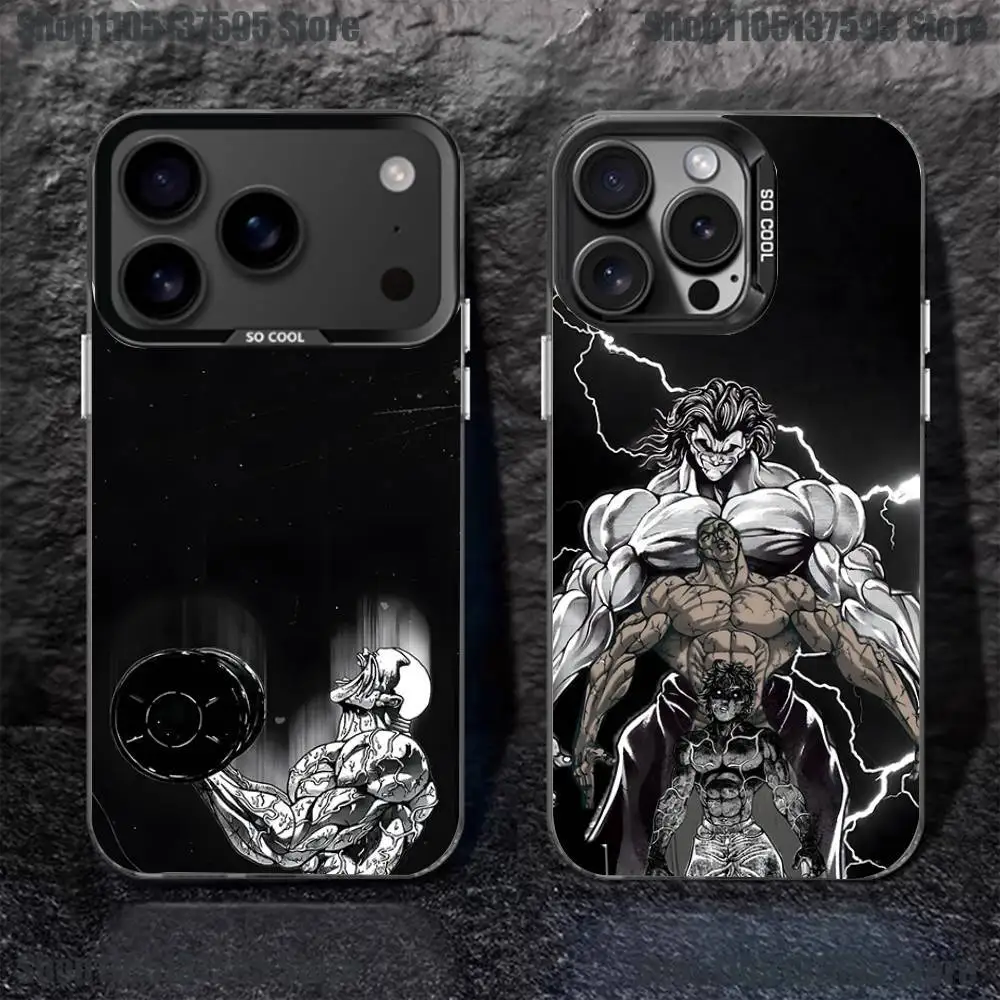 

B-BakiS Jack H-Hanma Phone Case For iPhone 17,16,15,14,13,12,11,Pro,XS,Max,Plus,Mini,SE4,E Black Matte Shockproof Cover