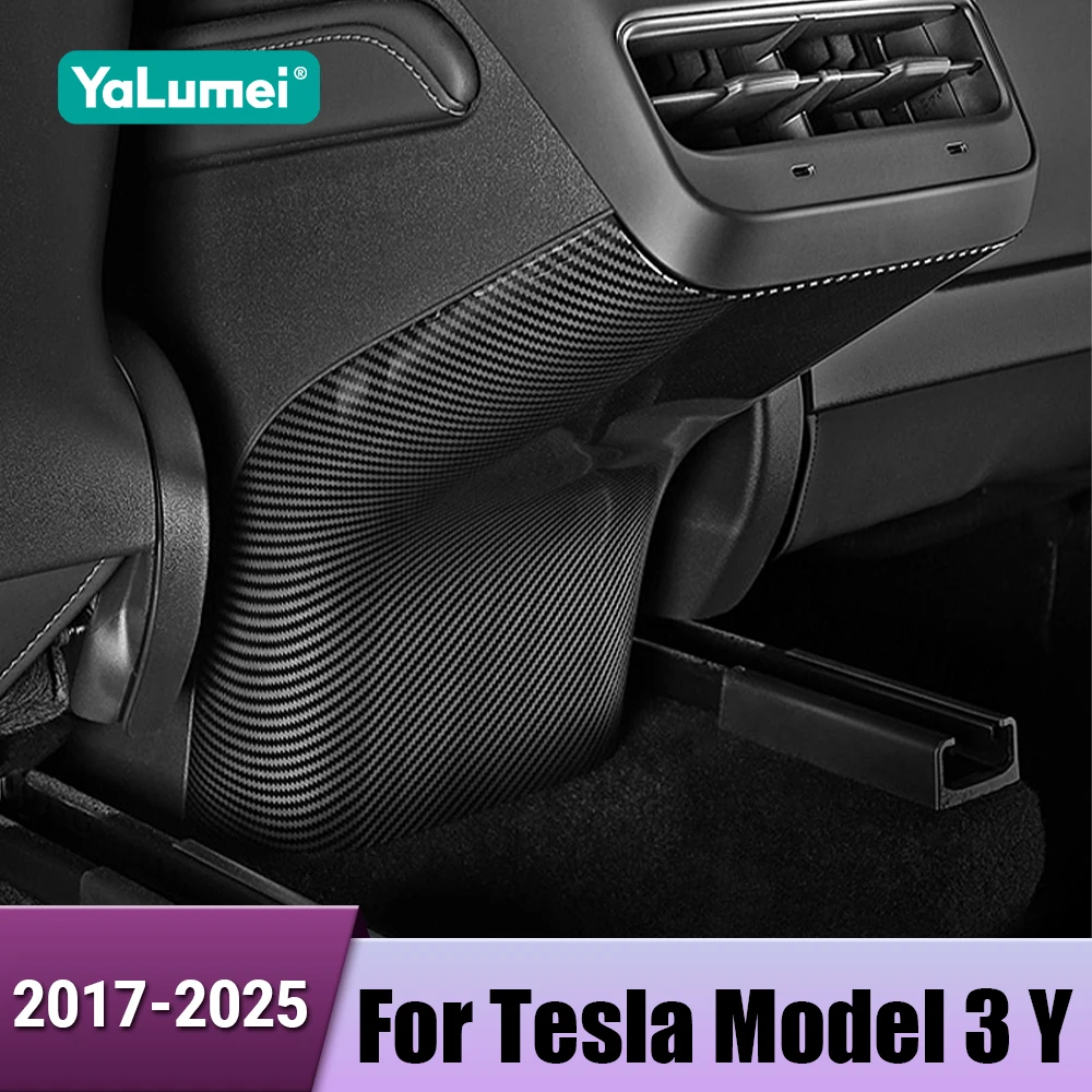 

Carbon Fiber Car Rear Air Outlet Vent Panel Cover Trims For Tesla Model Y Model 3 2017 2018 2019 2020 2021 2022 2023 2024 2025