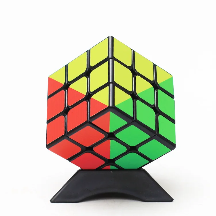 Zcube 3x3 Cube 4 colores 3x3 Rainbow Cube Juguete educativo para niños Cubo mágico