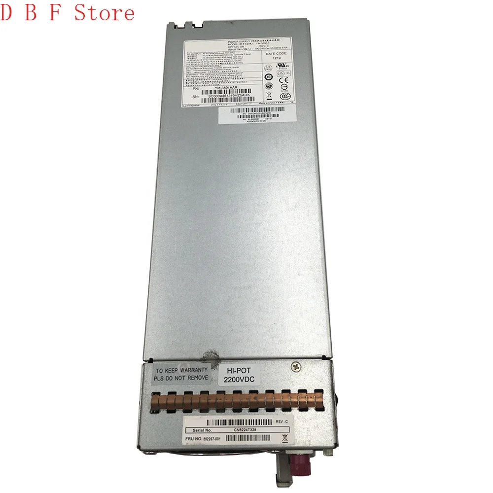 YM-3591A For HP PSU 592267-001 YM-3591AAR FOR EMERSON 7001540-J000 592267-002 814665-001 Perfect Test