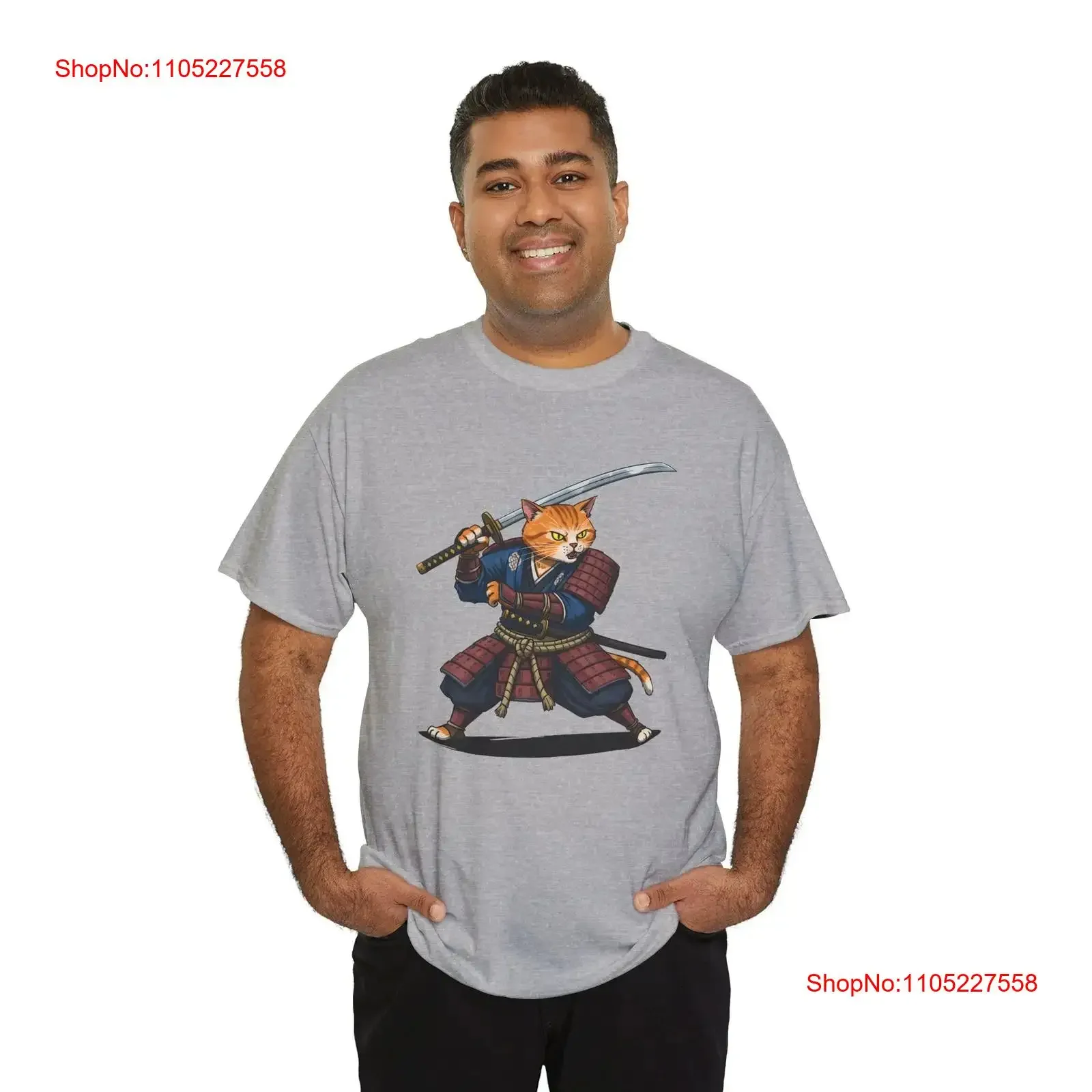 

SAMURAI BENGAL CAT JAPANESE T SHIRT Feudal vintage Washed Unisex Casual graphic Breathable Top For Everyday Wear Comfortable