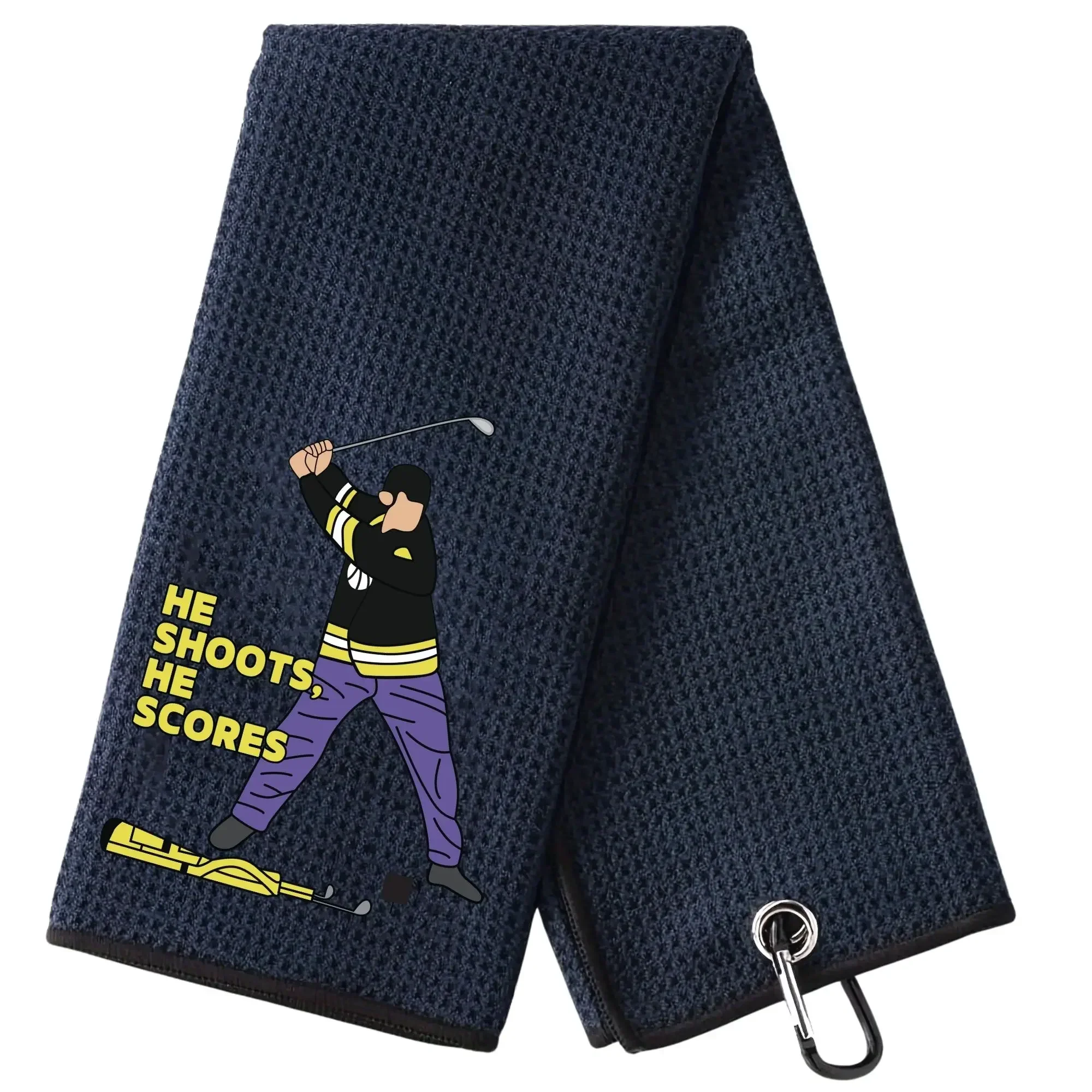 منشفة جولف مضحكة من Happy Gilmore، كبيرة نظيفة، كرة جولف، قوة ممتازة، معدات فائقة الامتصاص، منشفة جولف بتصميم جيلمور للرجال السعيدة #1