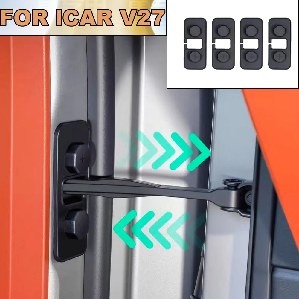 

For Chery ICAR V27 2026-2027 Car Door Check Strap Limit Device Silicone Protective Cap Interior Modification Parts