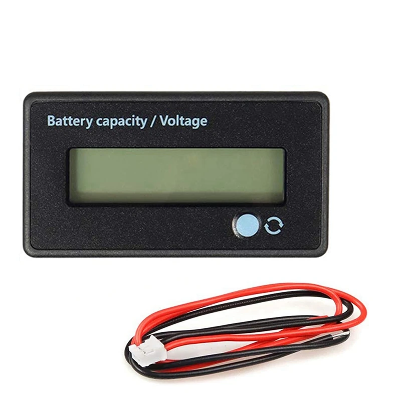 3X Battery Meter Battery Capacity Voltage Monitor, DC 12/24/36/48/60/72/84V Battery Capacity Voltage Gauge Indicator