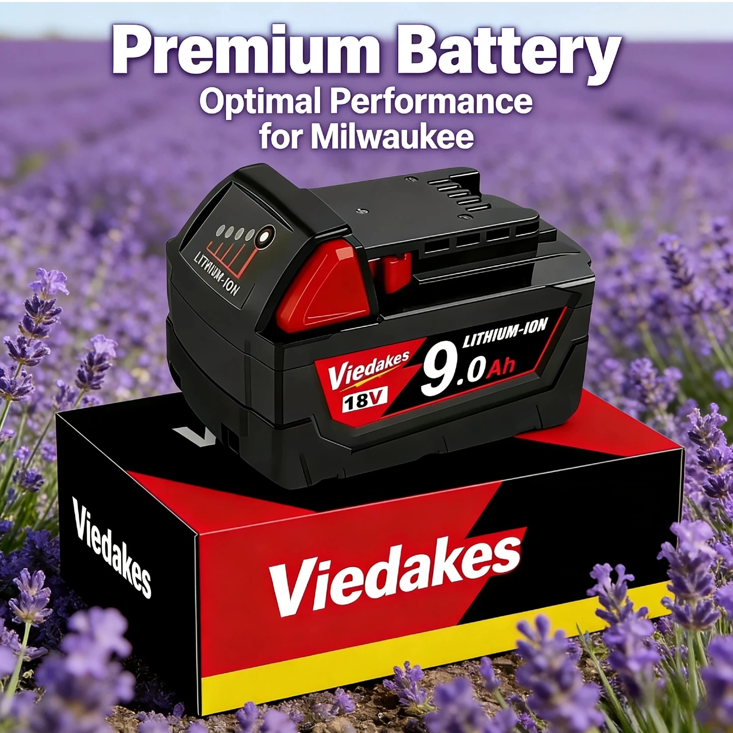 

For Milwaukee M18 Battery 9000mAh 18V Rechargeable Battery For Milwaukee Tool M18B5 XC 48-11-2402 48-11-2411 2604-22