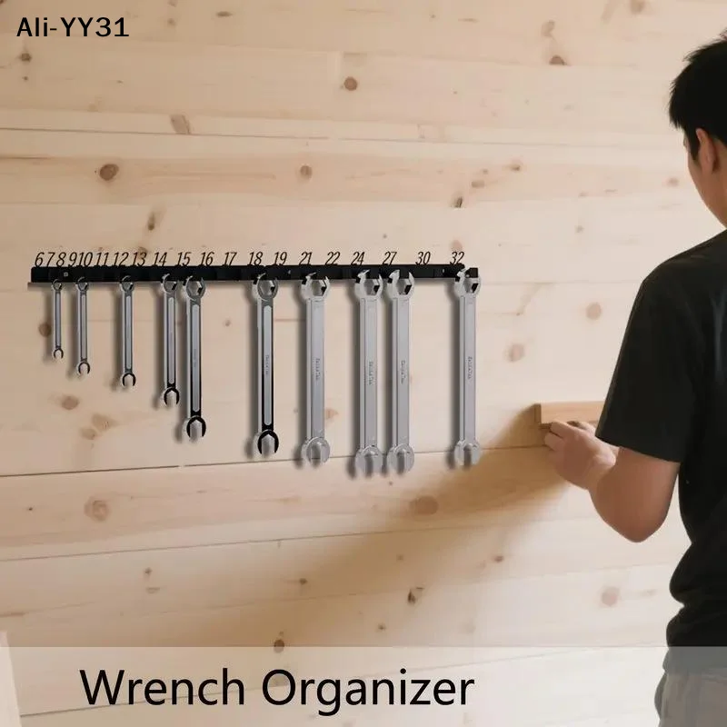 【ya1】organizador-de-chaves-e-parafusos-para-parede-com-compartimentos-numerados-suporte-para-ferramentas-ganchos-e-alicates