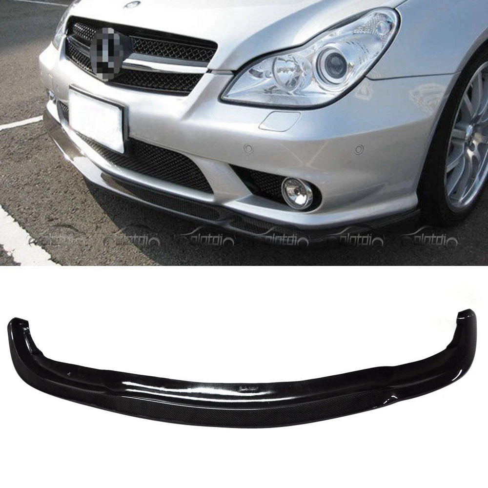 Car Parts Carbon Fiber Front Lip Bumper Chin Spoiler Front Splitter For Mercedes Benz CLS W219 2007-2011