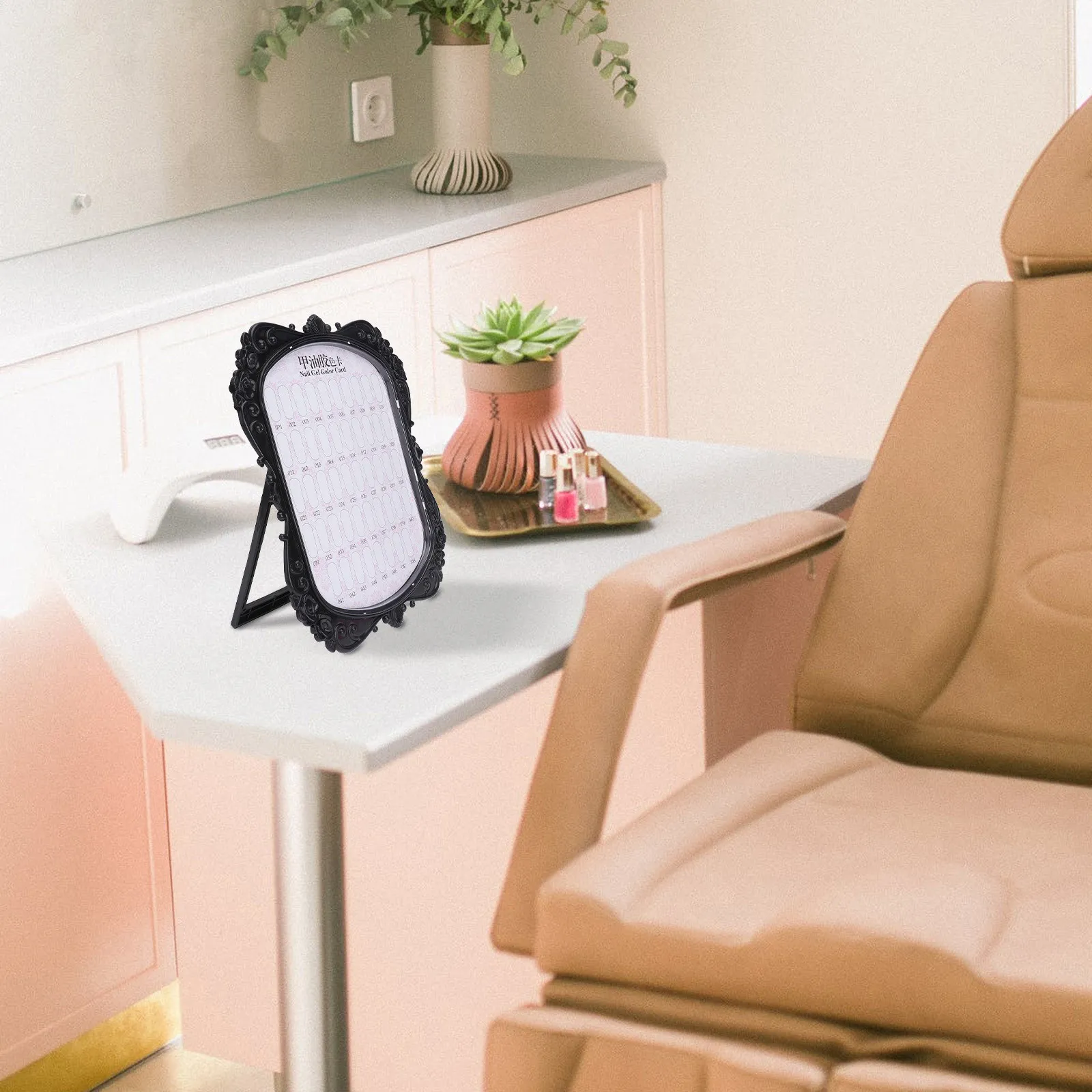 

3Pcs ABS Nail Gel Color Display Boards Smooth Edge Manicure Display Board for Salon Nail Art Color Selection Chart