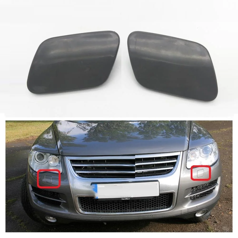 

Left And Right For VW Touareg 2002 2003 2004 2005 2006 Car-styling Front Bumper Headlight Washer Cover Cap No Paint !