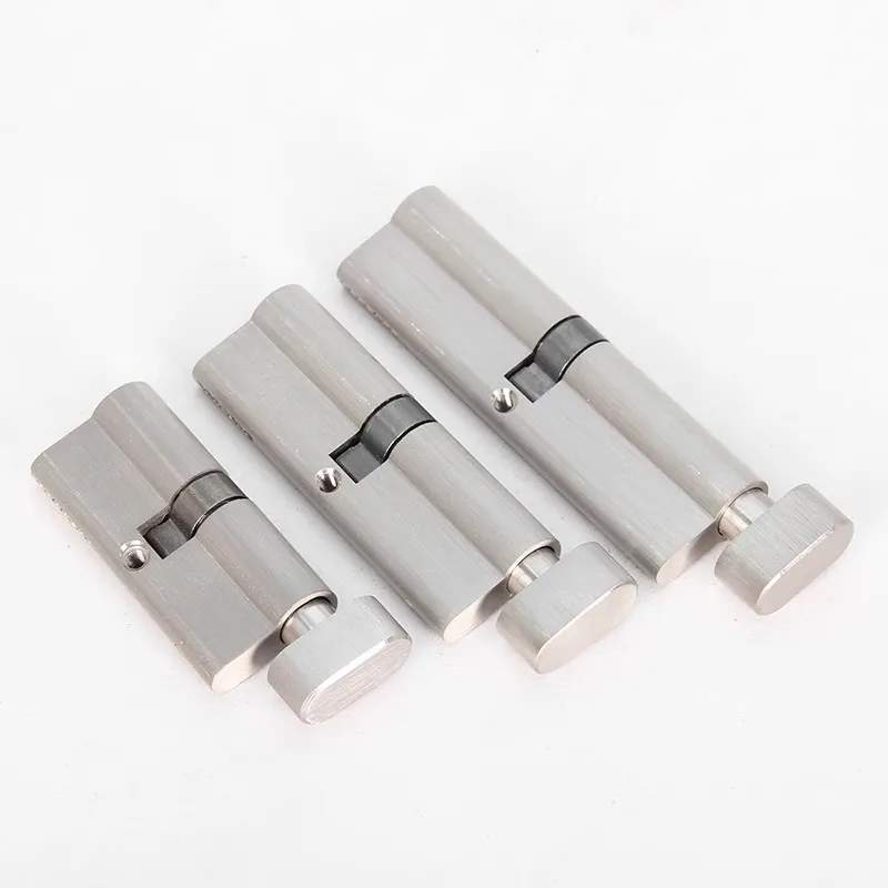 1pc 70mm Indoor Wooden Door Lock Bedroom Kitchen Replacement Lock Core Zinc Alloy with Key