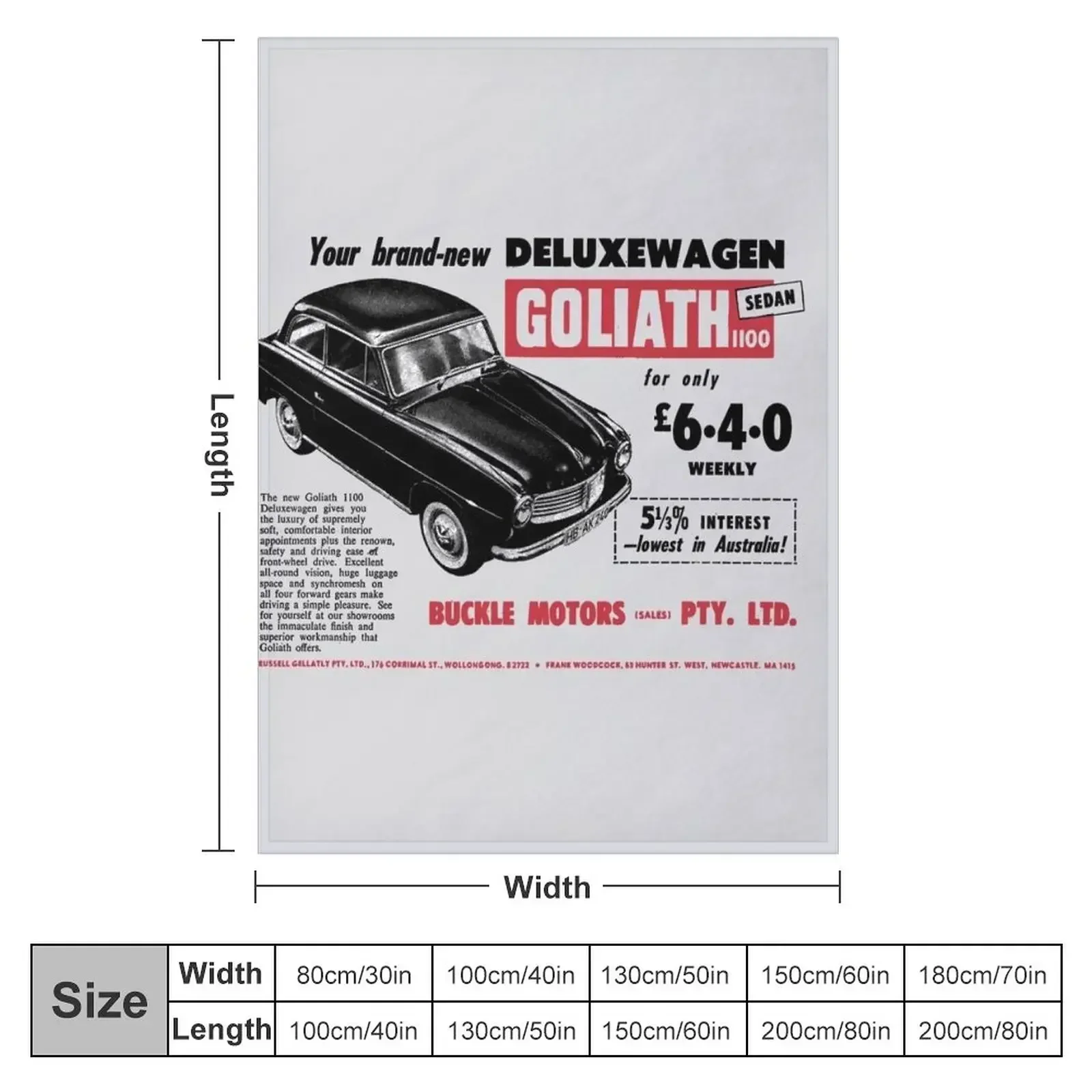 GOLIATH CARS - ADVERT Throw Blanket Hairys Plaid on the sofa Blankets