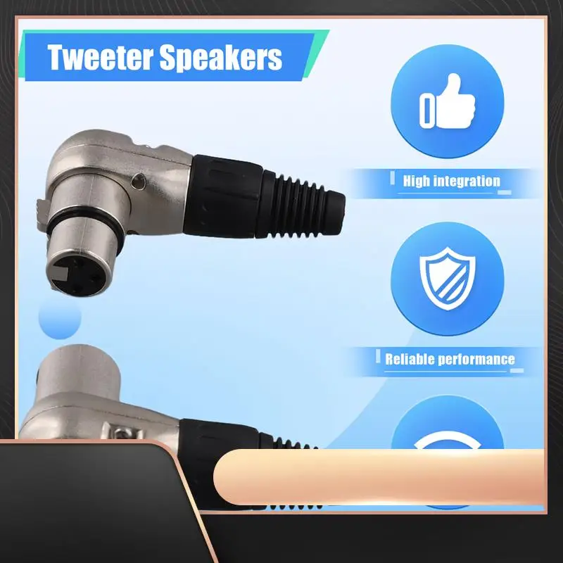 

1Pair 3 Pin XLR Male Female Jack Connector Mic Cable Right Angle 90 Degree Audio Wire Connector For Speaker Systems