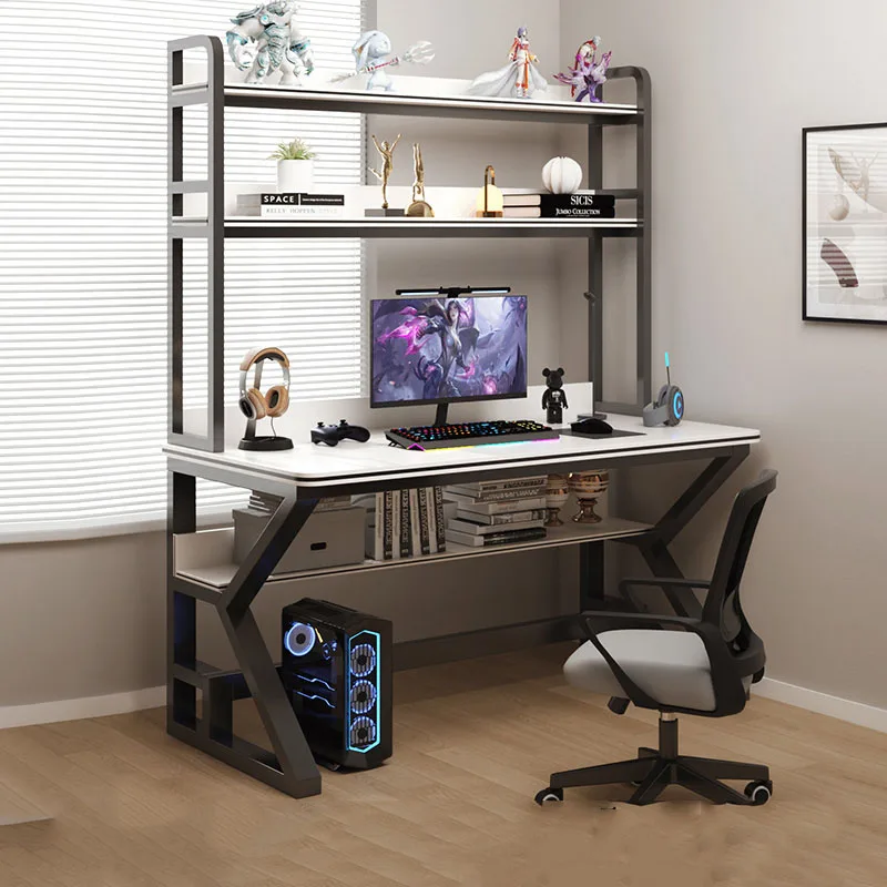 Computer Reception Desk Standing Coffee Modern Organizer Computer Desk Writing Scrivania Ad Angolo Living Room Furniture