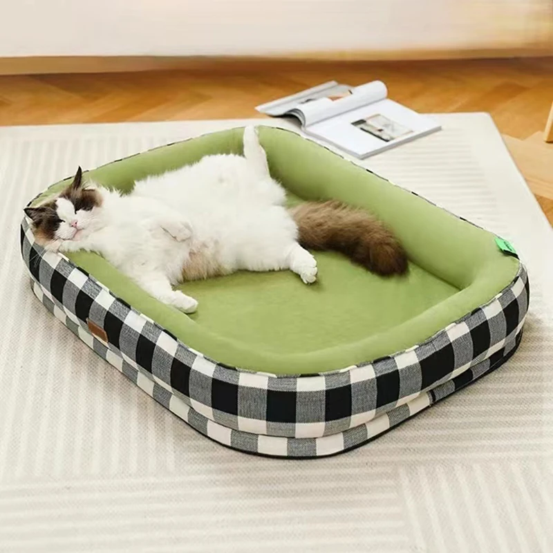 MADDEN Cat Bed Dog Pet Bed Kennel Comfortable Ultra Soft Winter Warm Small Dog Kennel Removed Washed Puppy Cushion Cat Supplies