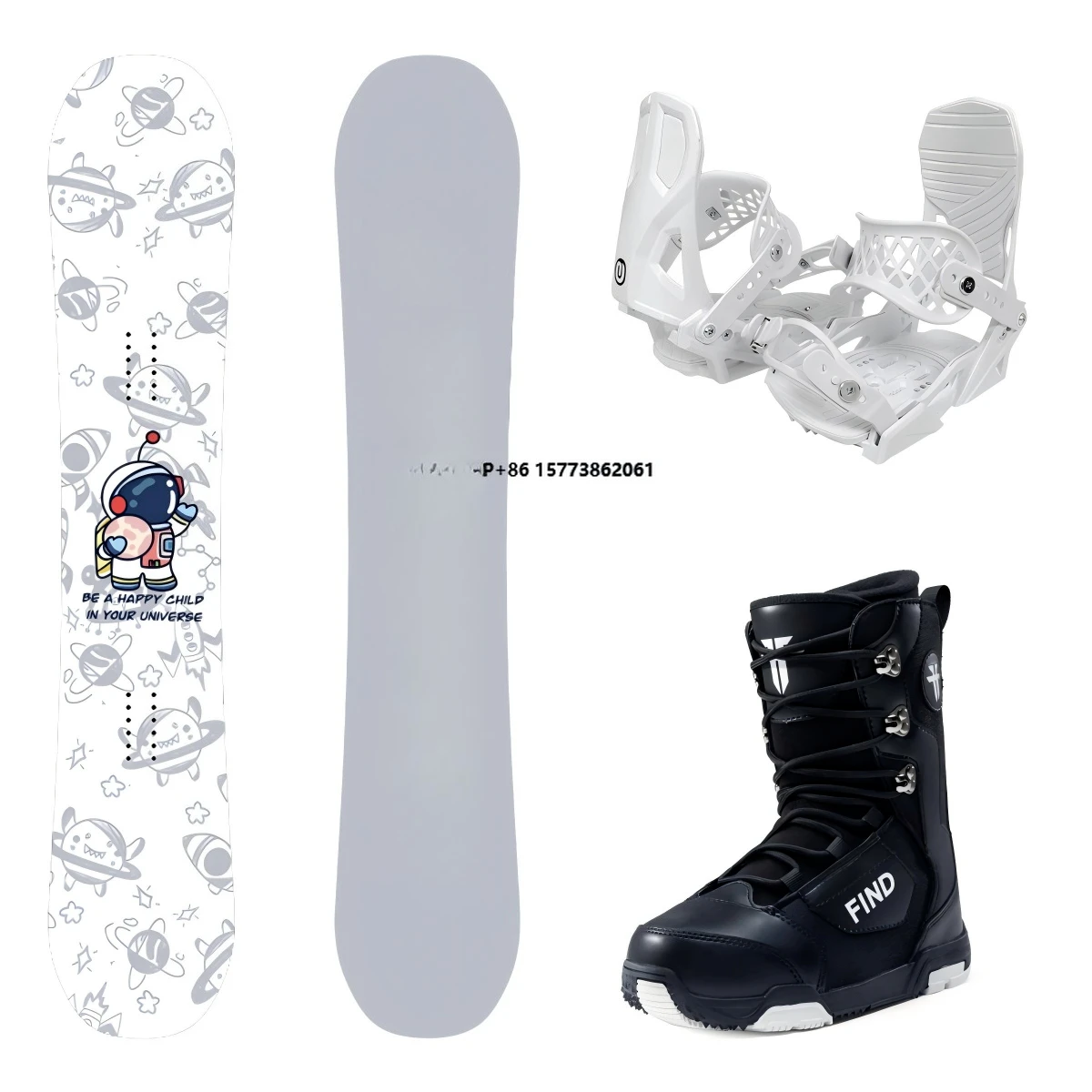 

Adult Snowboards Binding Boots for Winter Sports