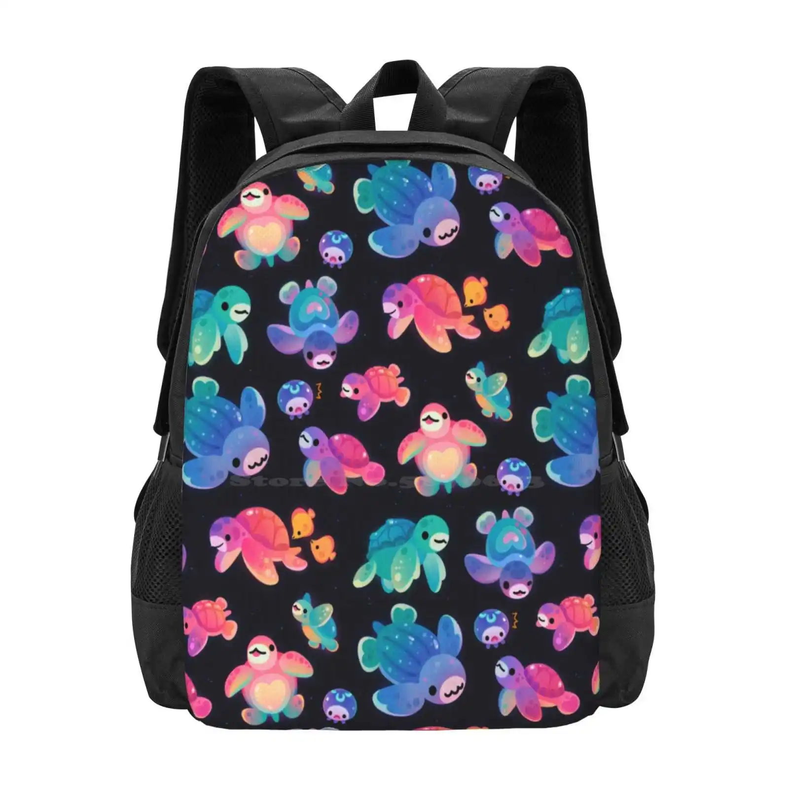 Sea Turtle Hot Sale Schoolbag Backpack Fashion Bags Reptile Green Sea Turtle Leatherback Hawksbill Jellyfish Baby Moon Jelly