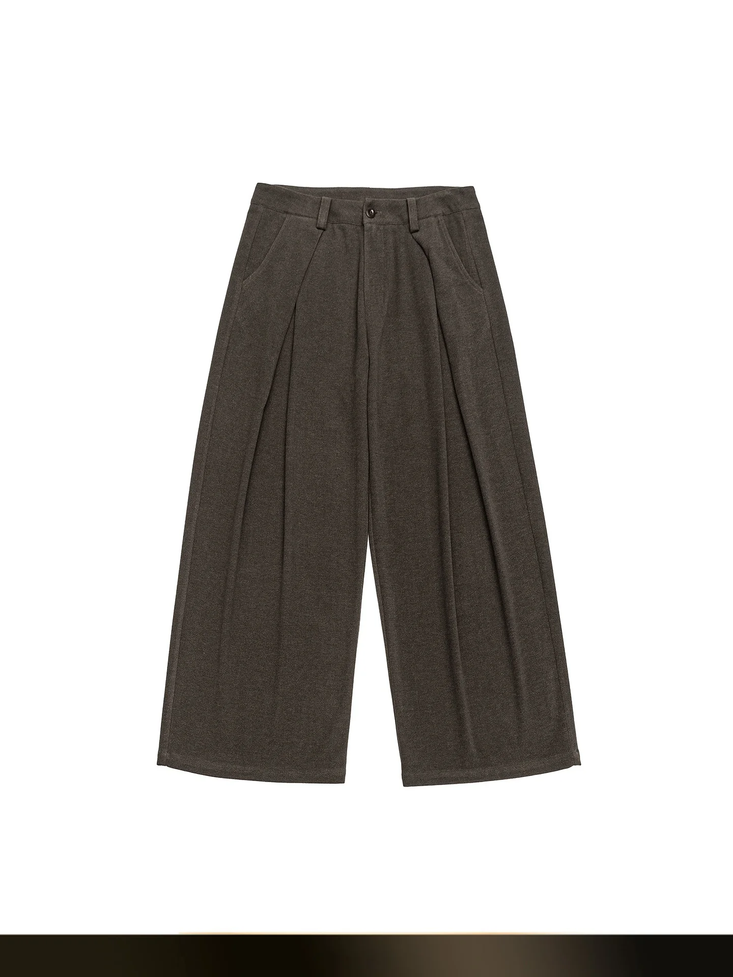 

NTED American Retro Pleated Straight Leg Men's Casual Pants Loose Floor-Length Autumn New Sle Couple's Casual Trousers