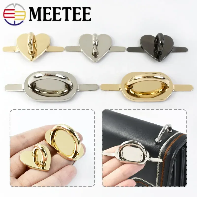 5/10/20Pcs Metalowa klamra mostkowa O Ring Haki Torba Uchwyt Zapięcie Złącze Boczne Klips Hak do skórzanych rzemiosła Akcesoria DIY