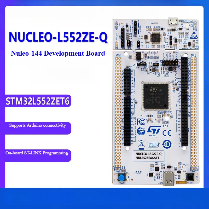 

NUCLEO-L552ZE-Q Nucleo-144 Development Board STM32L552ZET6
