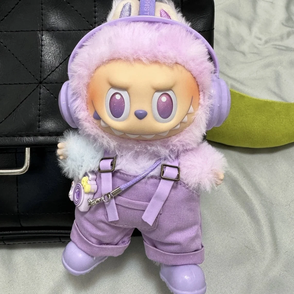 

17cm Mini Plush Doll'S Clothes Outfit Accessories For Korea Kpop Exo Labubu Idol overalls pants set Macaron doll Clothing Gift