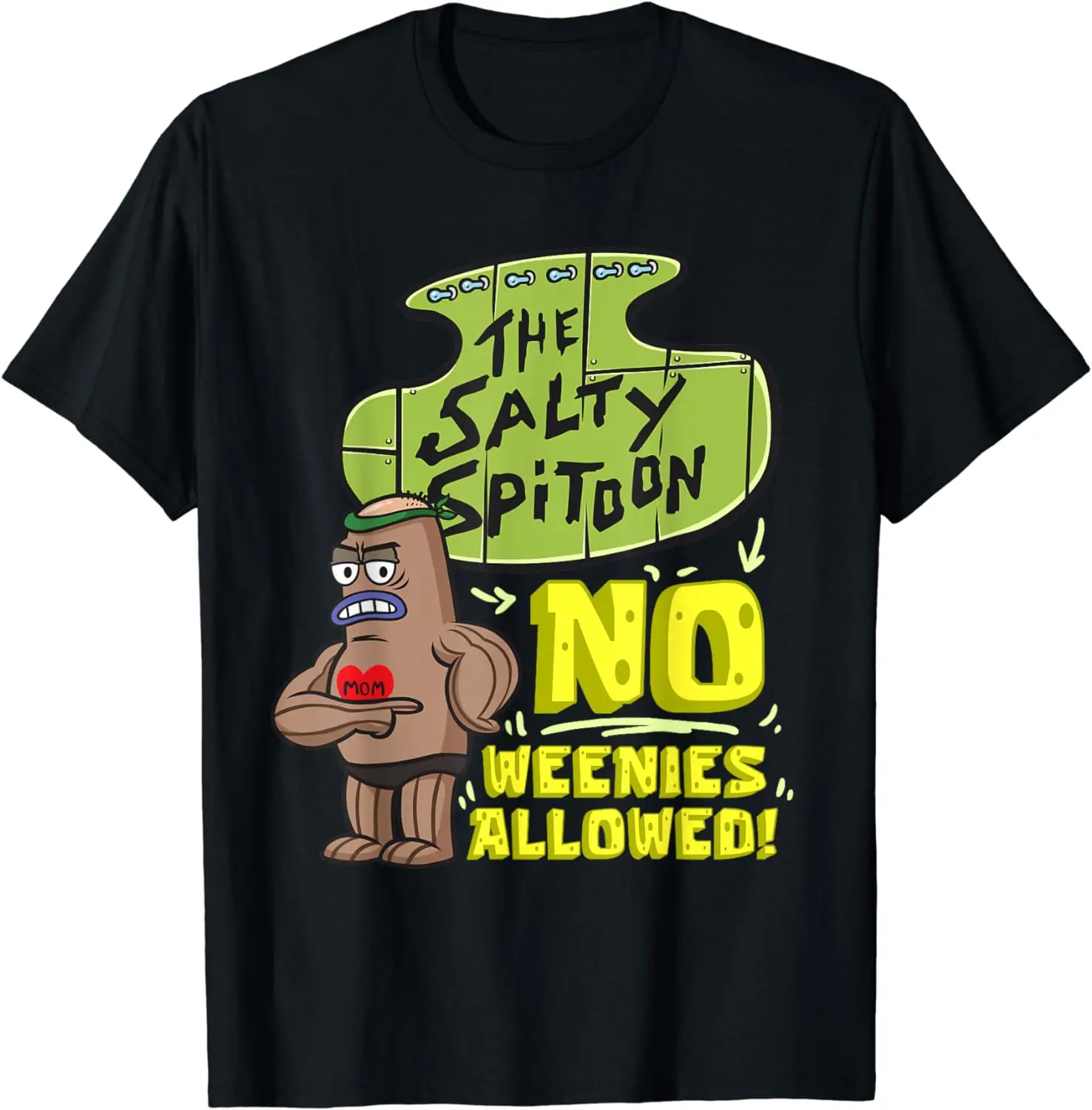 Mademark X -Salty Spitoon No Weenies Allowed  Gym Bodybuilder T-Shirt  Graphic T Shirts  Mens T Shirts